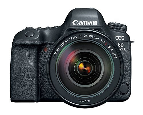Canon EOS 6D Mark II DSLR Camera with EF 24 105mm USM Lens, WiFi Enabled Black