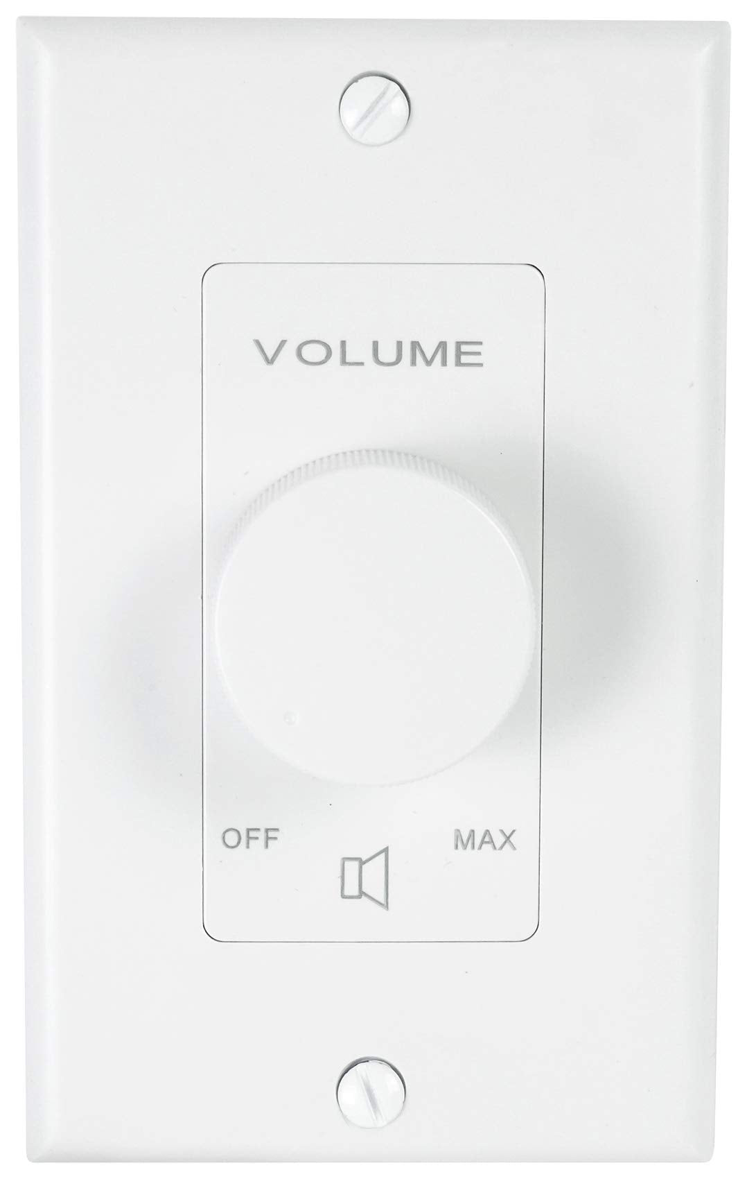 Rockville VOL850 8 Ohm 50w x2 Wall Stereo Volume Controller 12 Step Rotary Knob