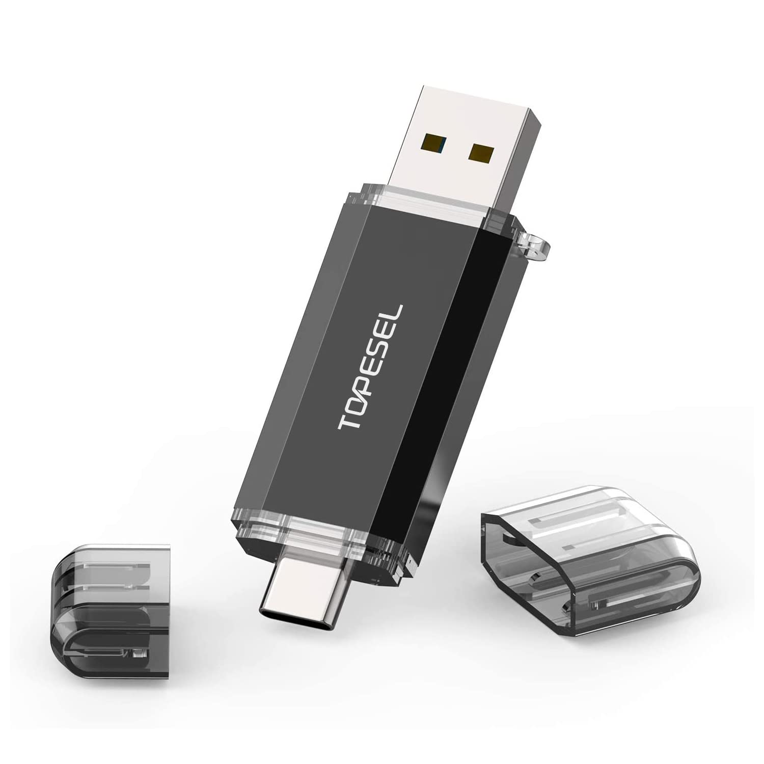 Topesel Type C 256Gb Usb C Flash Drive   Dual 2 In 1 Usb C Thumb Drive With Led Indicator For Easy Data Sharing Between Pc And Android Smartphones