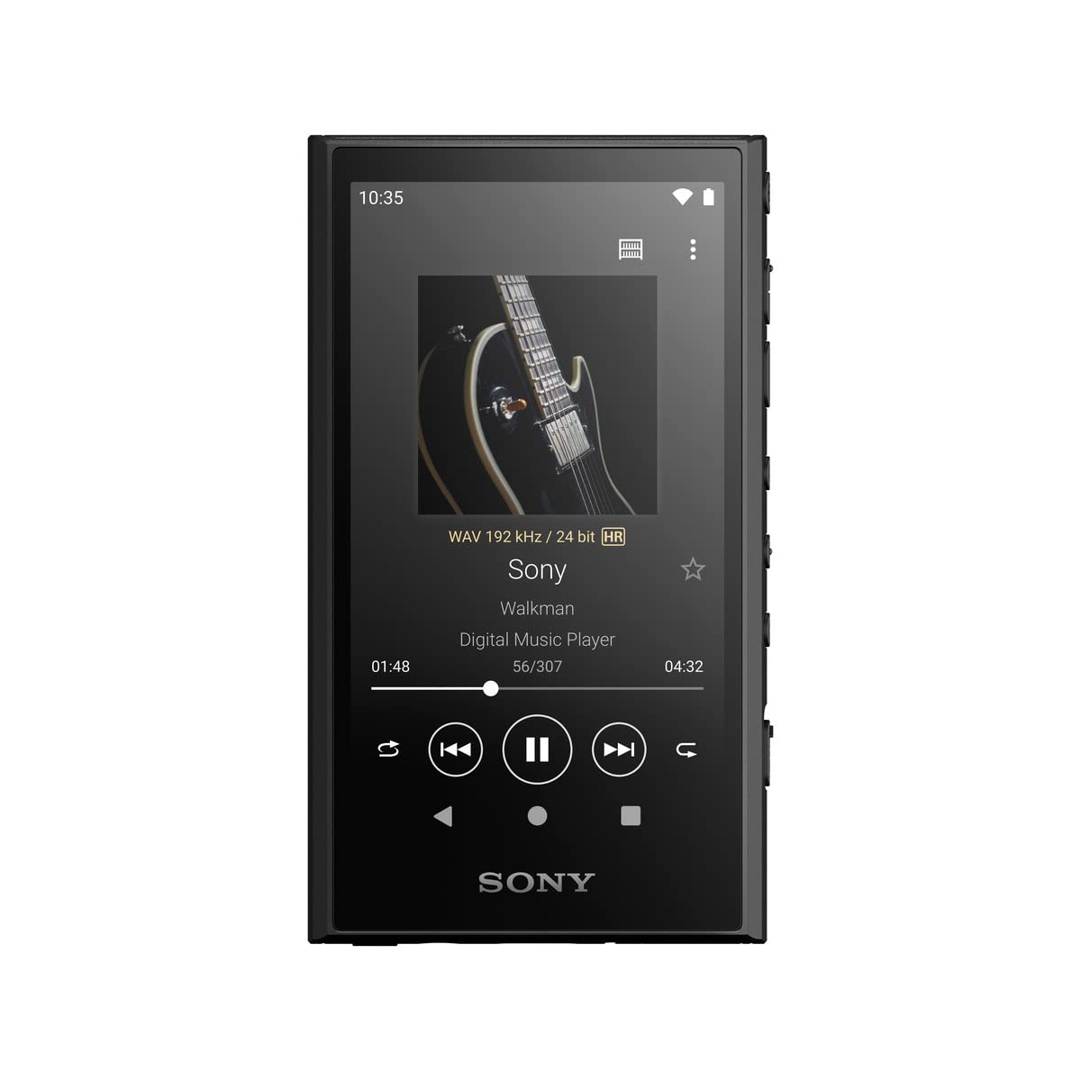 Sony NW A306 Walkman 32GB Hi Res Portable Digital Music Player with Android, up to 36 Hour Battery, Wi Fi & Bluetooth and USB Type C � Black NW A306/B, Black