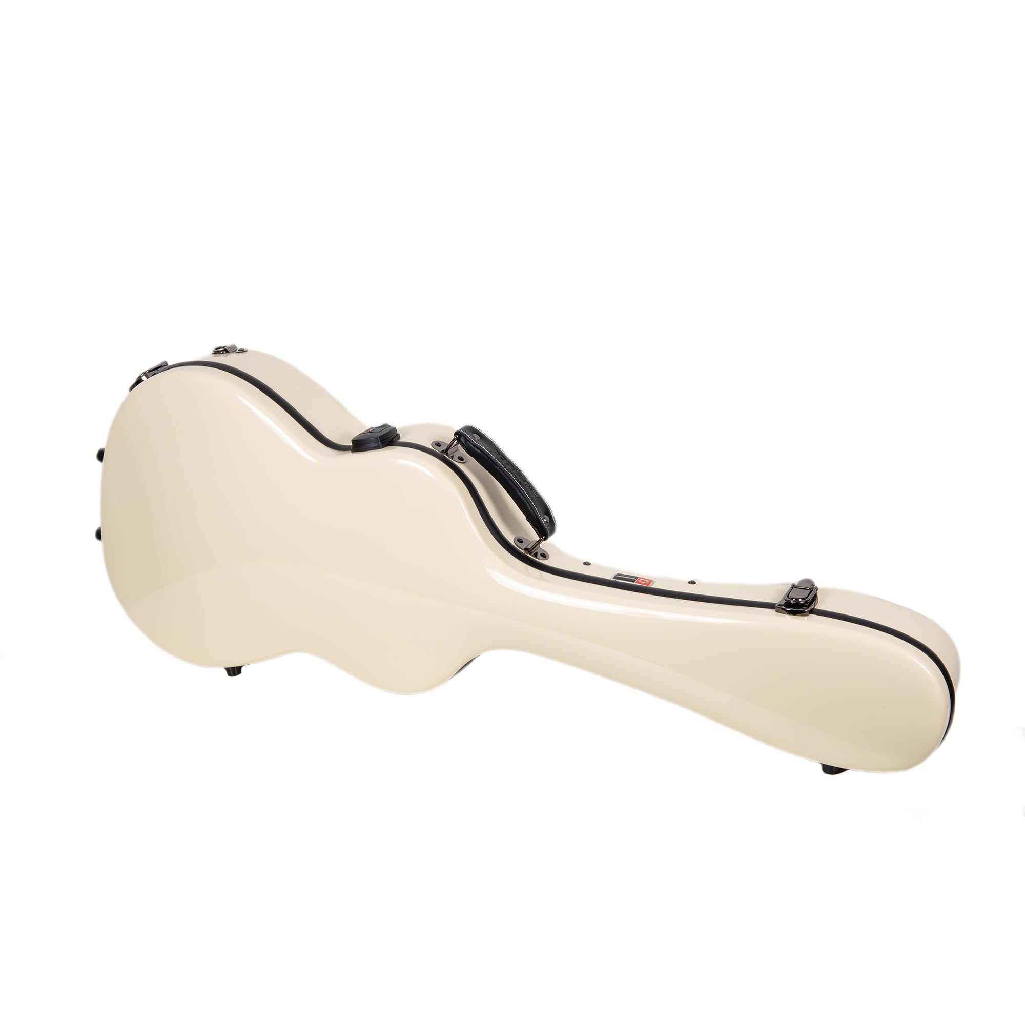 Crossrock Torres Classical Guitar Case, 100% Fiberglass Hardshell with Accessory Compartment, Backpack Straps, TSA Lock-Iovry (C