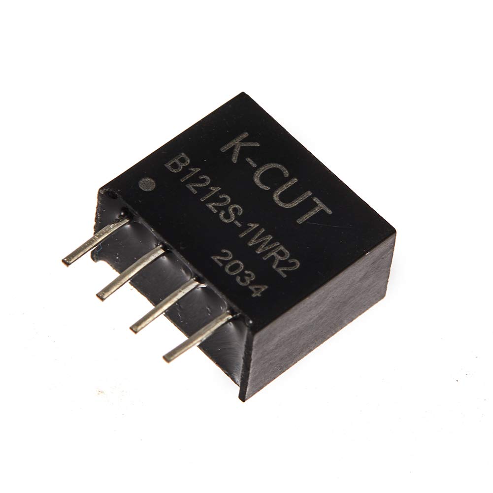 Bridgold 2Pcs B1212S 1Wr2 B1212S Dc/Dc Converter Input 12V Output 12V Isolation Power Supply Module Step Down High Efficiency Mo
