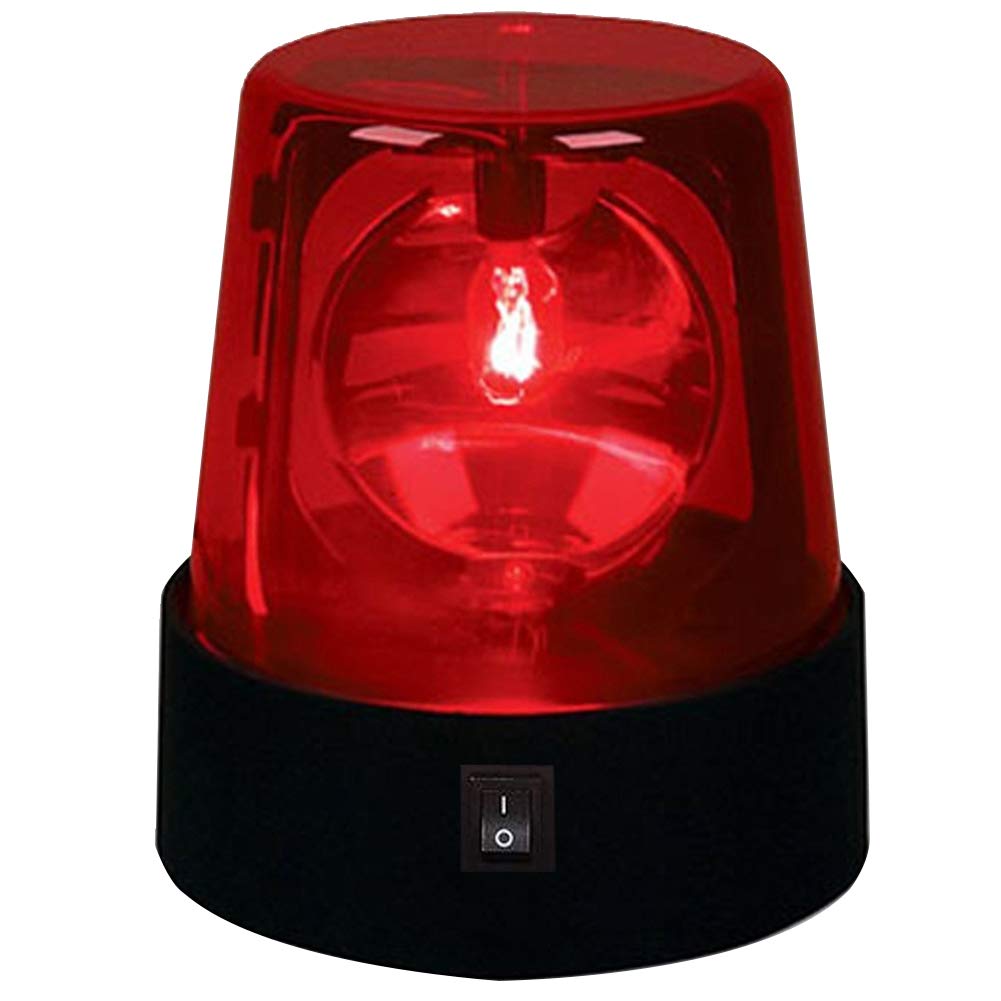 Mettoo LED Strobe Light - Red Disco Party Lamp, 360° Rotating DJ Flashing Stage Light, Model 15964352474219