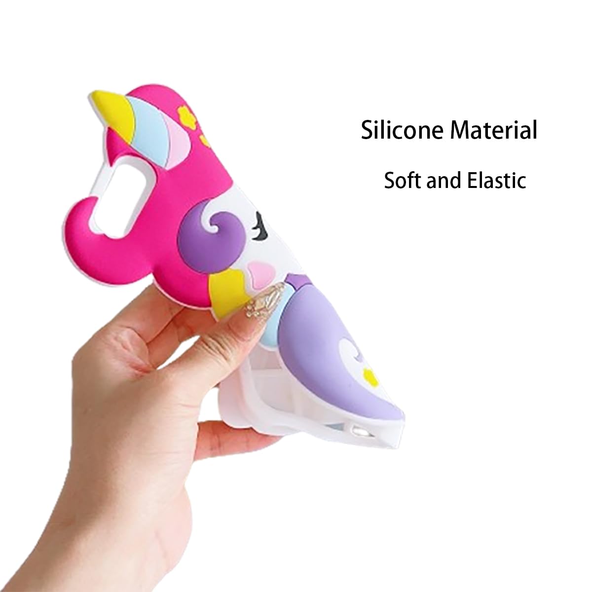 Wifantien 3D Cute Unicorn Soft Case For Iphone 7Plus/8Plus/6S Plus/6 Plus 5.5'' - Kawaii Fashion Character Unicorn Horse Kids Gi