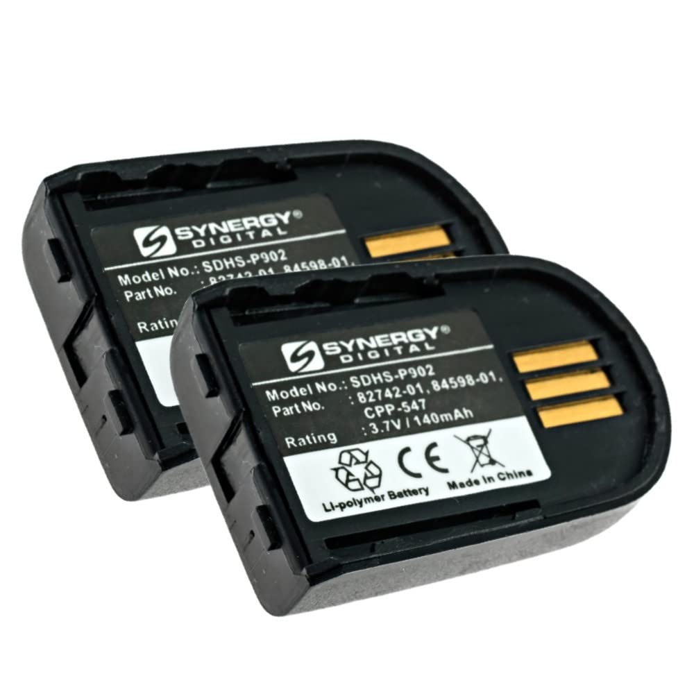 Synergy Digital Wireless Headset Battery, Compatible With Plantronics 82742 01, 84598 01, 204755 01 Wireless Headset Batteries  
