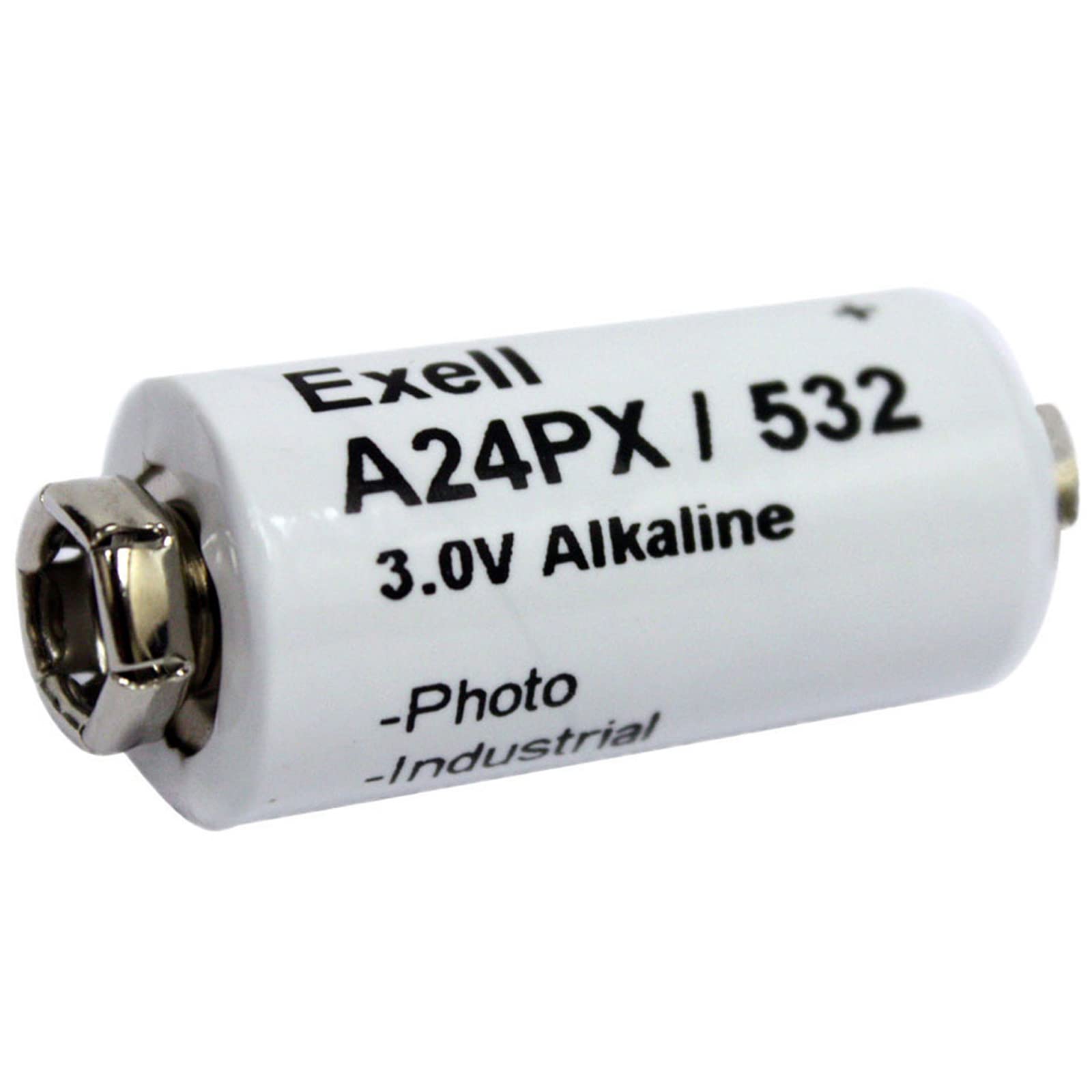 Exell Battery A24PX 3V Alkaline Battery Fits Replaces Polaroid Cameras Models: 103, 104, 125, 135, Polaroid 215, V24PX, RPX24, A