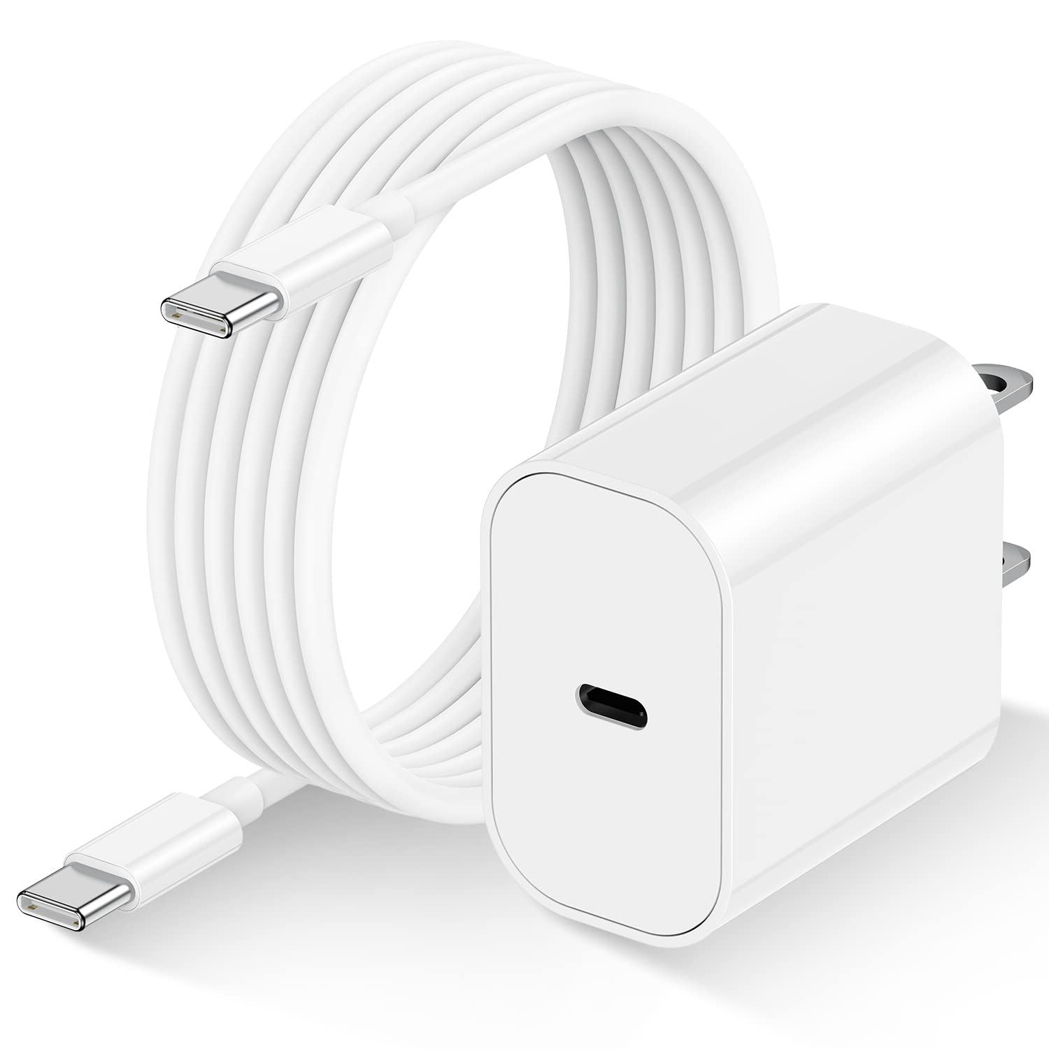 20W Usb C Fast Charger Block With 6 Ft Type C To C Cable (60W), 6Feet Fast Charger For Ipad Pro 11/12.9 2021/2018, Ipad Mini 6,I