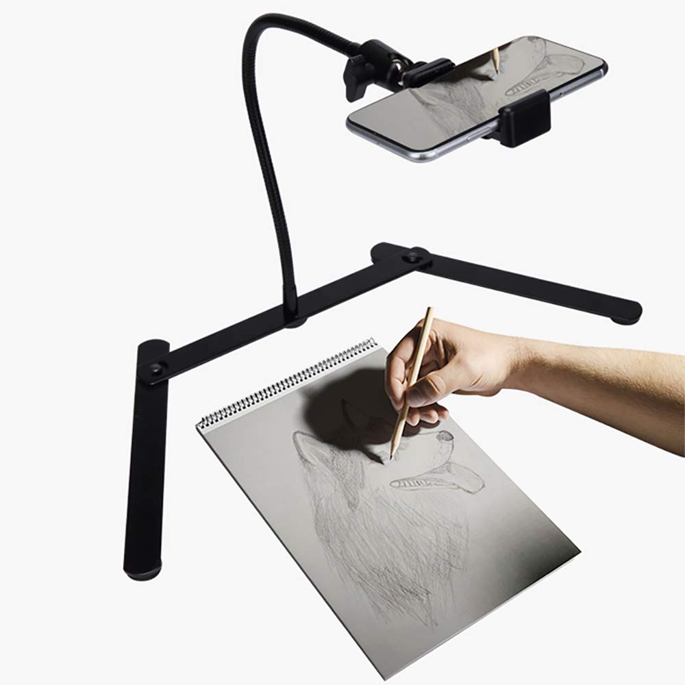 Photo Copy Pico Projector Stand Overhead Tripod Video Stand Phone Mount Flexible Tabletop Stand For Live Streaming Video Recordi