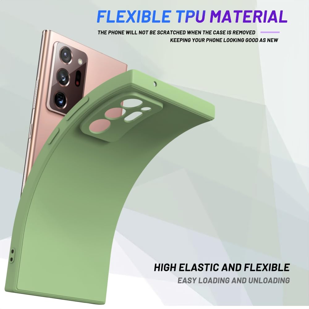 Wogroo For Samsung Galaxy Note 20 Ultra Case Green, Scratch Resistant With Soft Touch, Slim Thin Phone Cover For Samsung Galaxy