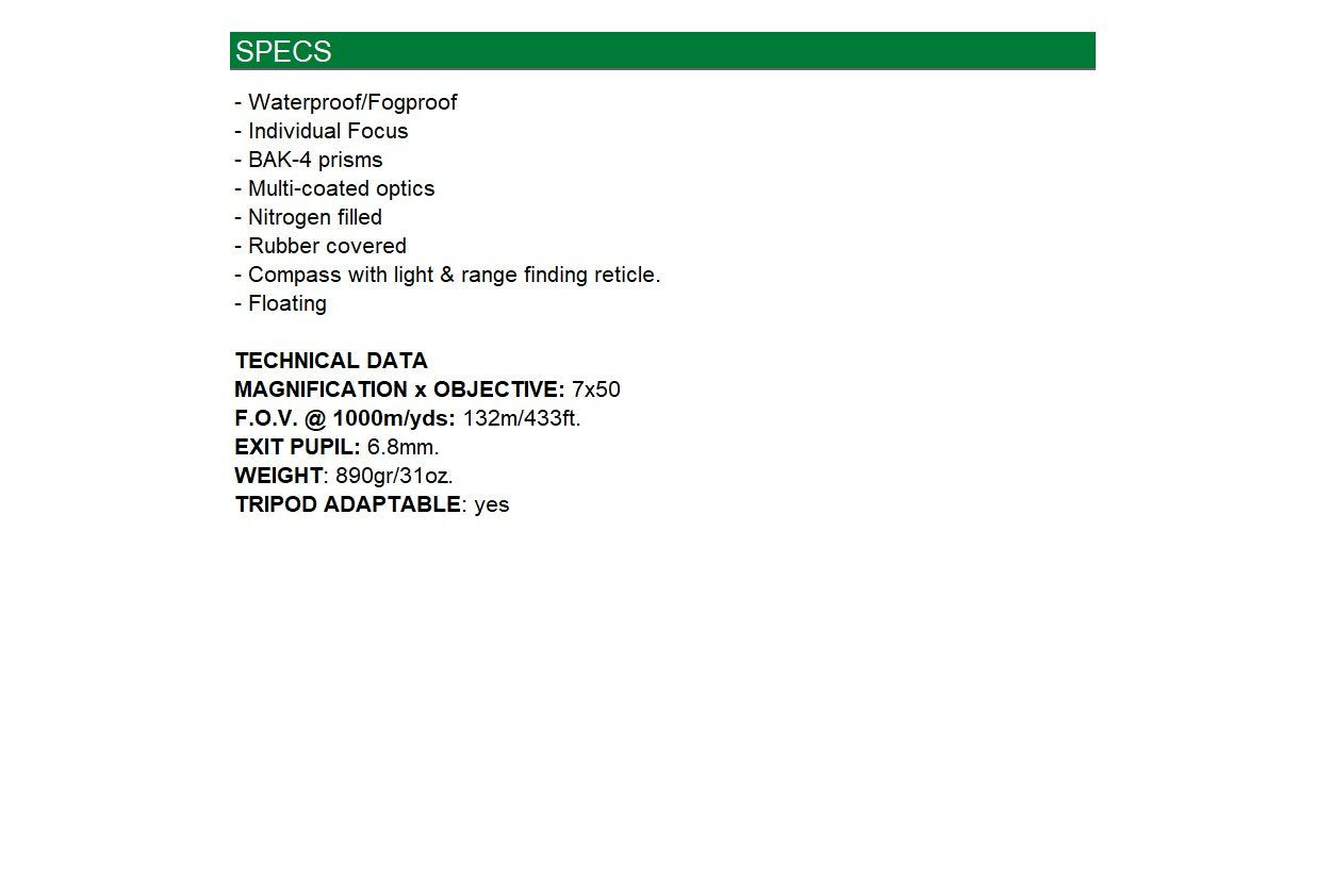 Konus Tornado 7X50 Binocular