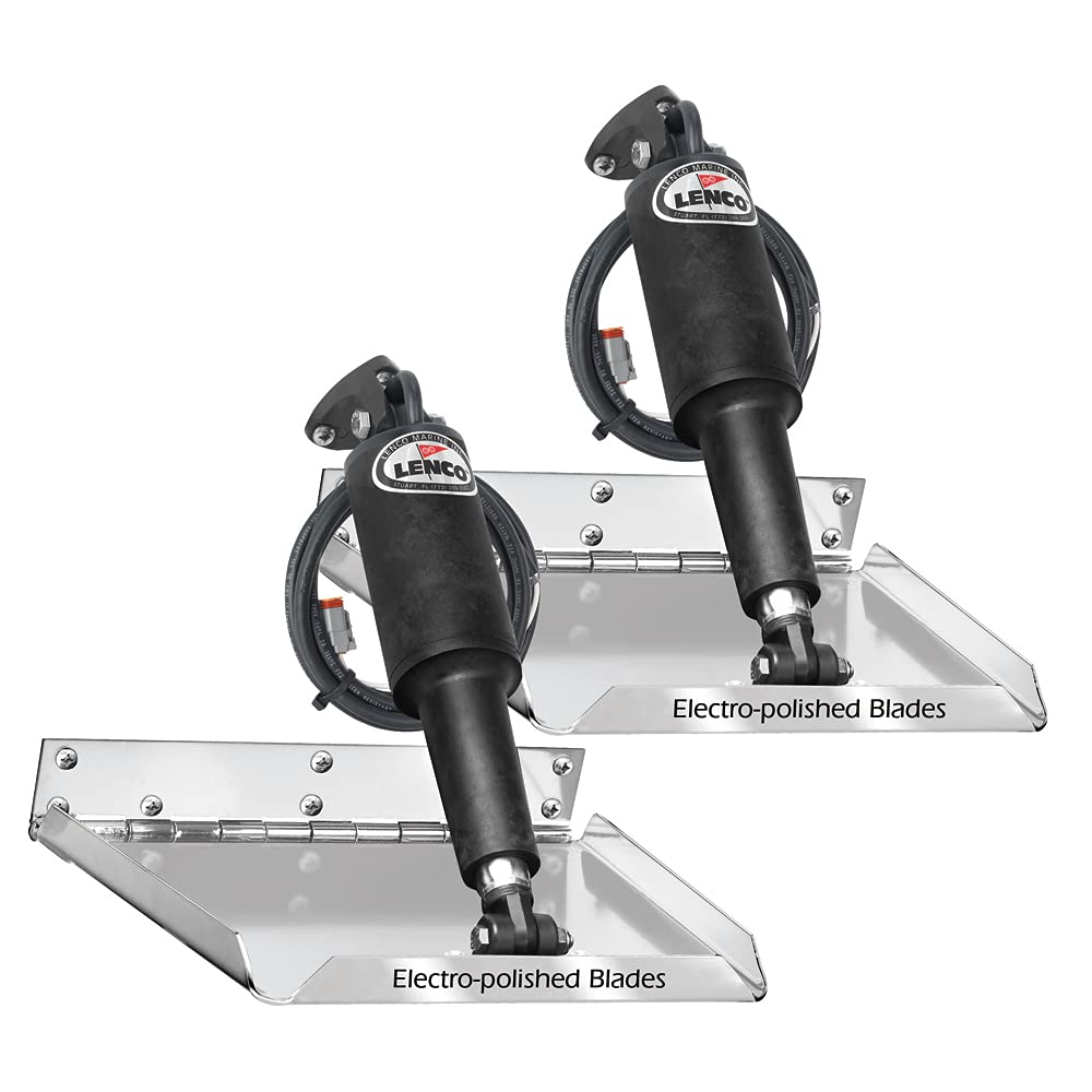 Lenco 18'' X 14'' Standard Performance Trim Tab Kit W/O Switch Kit 12V