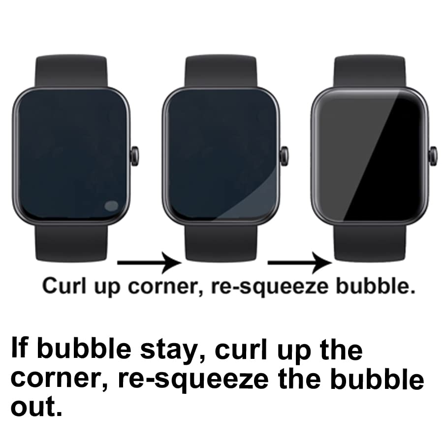 3D Screen Protectors Compatible With L70 Jacoosa Qonbink 1.85    Smart Watch, 3 Pieces, Full Coverage, Anti-Shatter