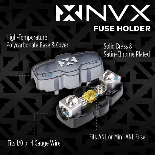 Nvx True 4 Gauge Awg 100% Ofc Complete Amplifier Wiring Kit With 2 Channel Rca Cable   Xkit42