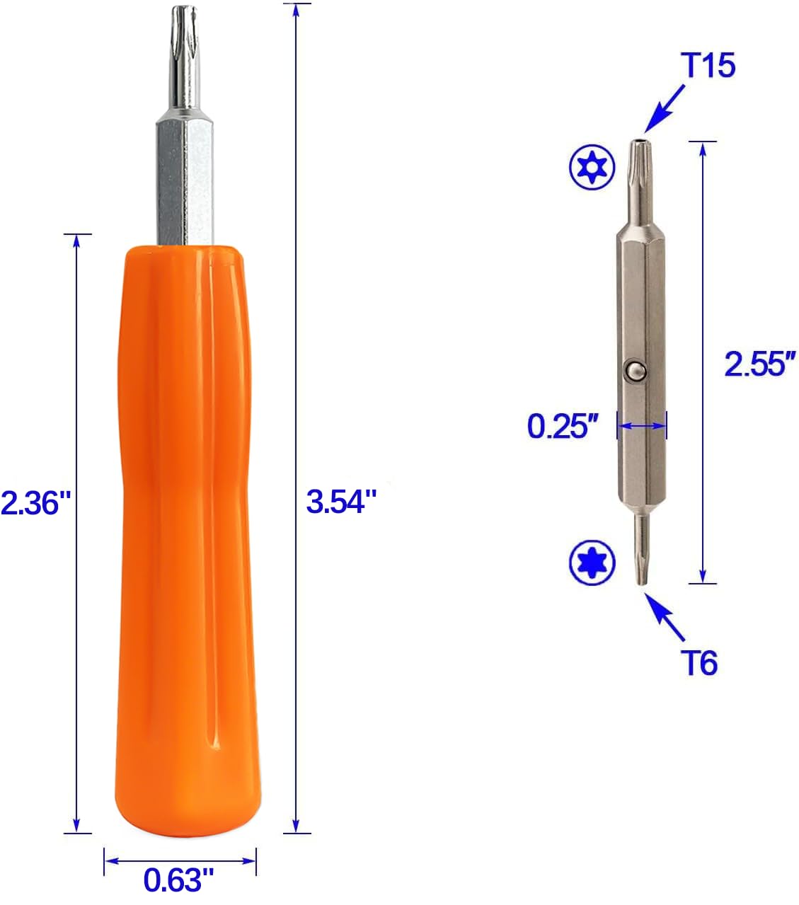 Doorbell Screwdriver Replacement, Doorbell Security Screws,T6 Screwdriver Fit Doorbell, 2Nd Generation, Doorbell 2 / Pro Doorbel