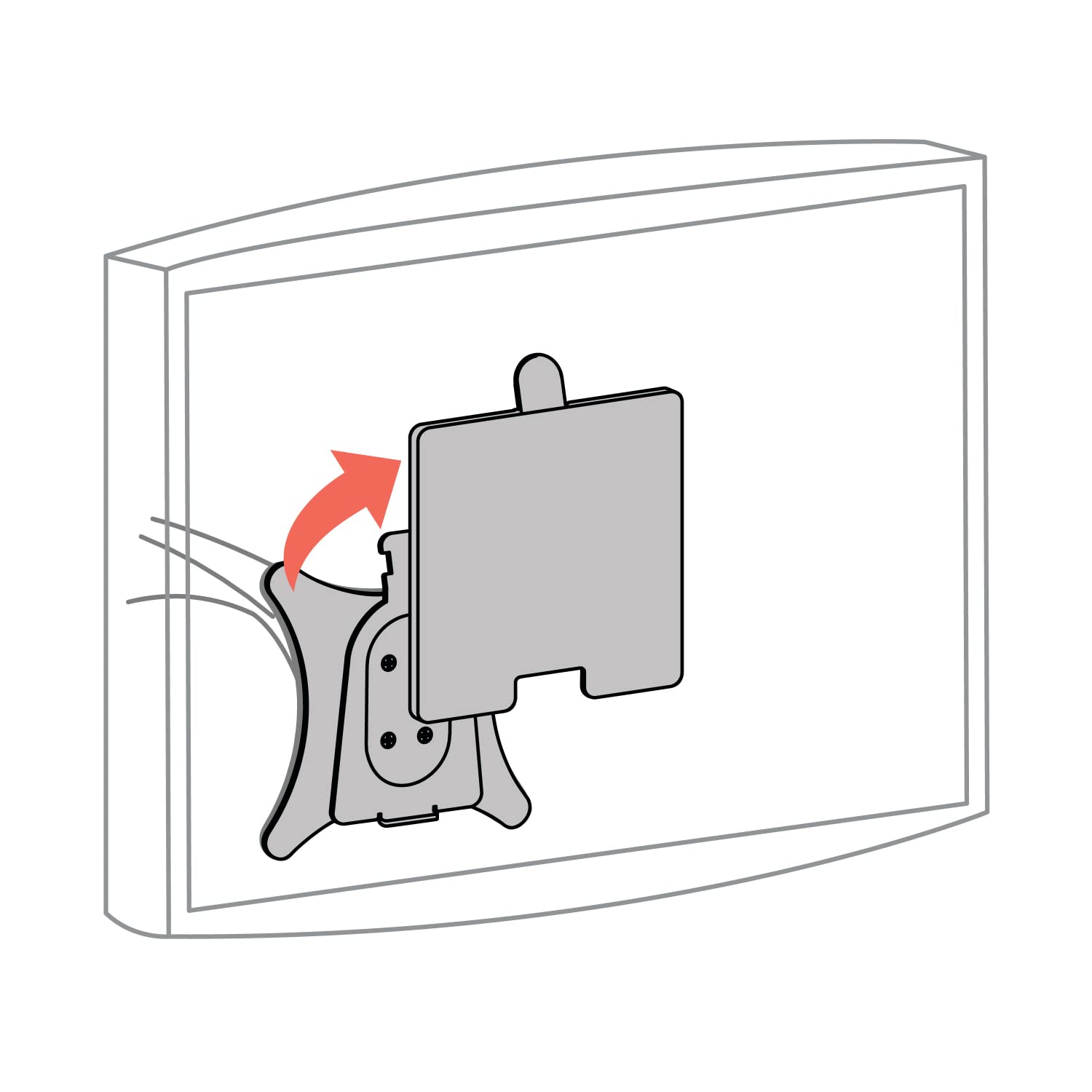 Ergotron 60 589 060 Quick Release Bracket, Up to 35.1 lbs (15.9 kg), VESA Compliant