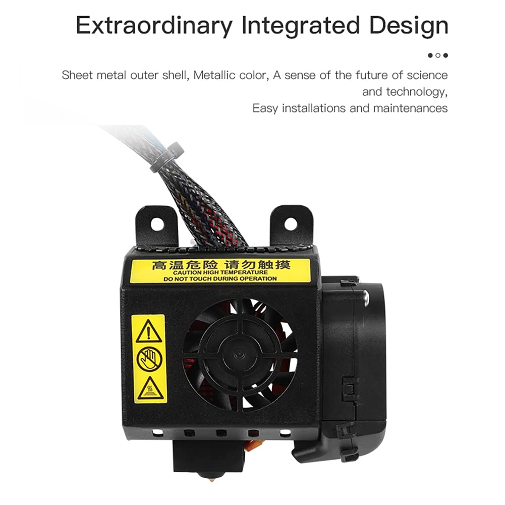 Original Full Assembled Extruder Hotend Heater Blue Ptfe Tube Kit With Extra 2Pcs Plated Brass Nozzle 0.4Mm For Creality Cr 10S