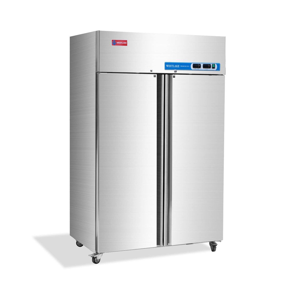 Westlake Commercial Refrigerator And Freezer Combo 48 '' W 2 Door 2 Section Stainless Steel Reach In Solid Door Fan Cooling 36 C