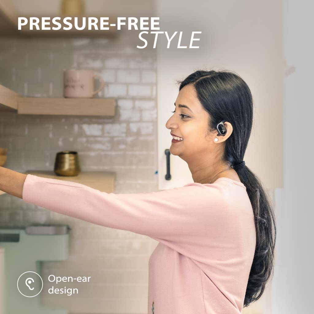 Avantree Breeze   Open Ear Bluetooth 5.2 Earbuds With Surroundings Awareness, Clear Voices, And Comfortable Over Ear Hooks, Wire