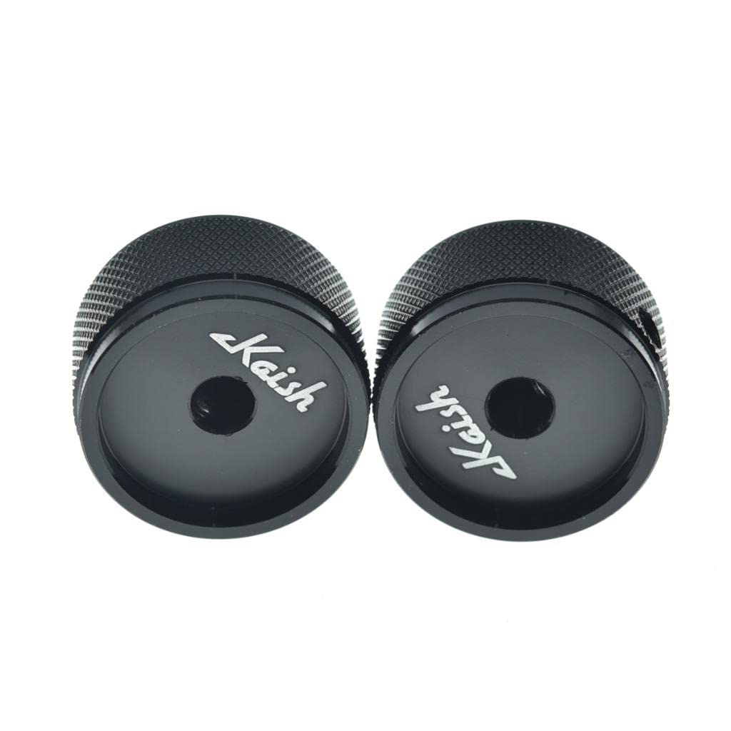 Kaish 2-Pack 1-3/16(30Mm) Diam. Aluminium Potentiometer Knobs 1/4 Universal Metal Pot Knobs With Indicator And Set Screw For Amp
