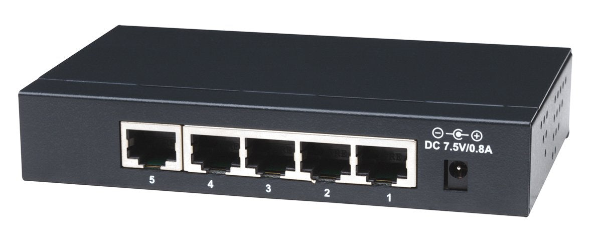 Intellinet 5 Port 10/100Mbps Fast Ethernet Office Switch (Metal) (523301)