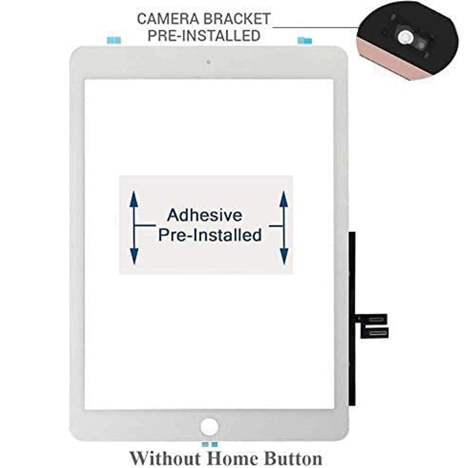 For Ipad 7 7Th/8 8Th Gen Screen Replacement Digitizer 2019/2020 10.2'',T Phael For 7Th 8Th Generation A2197 A2198 A2200 A2270 A2