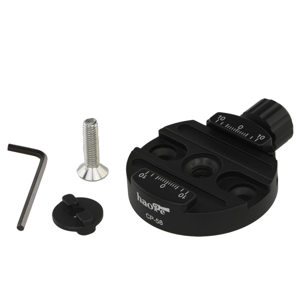 Haoge Combo Boss Adapter Convertor With Cp 58 58Mm Arca Swiss Compatible Quick Release Clamp For Manfrotto Tripod Ball Head Clamp Replacement