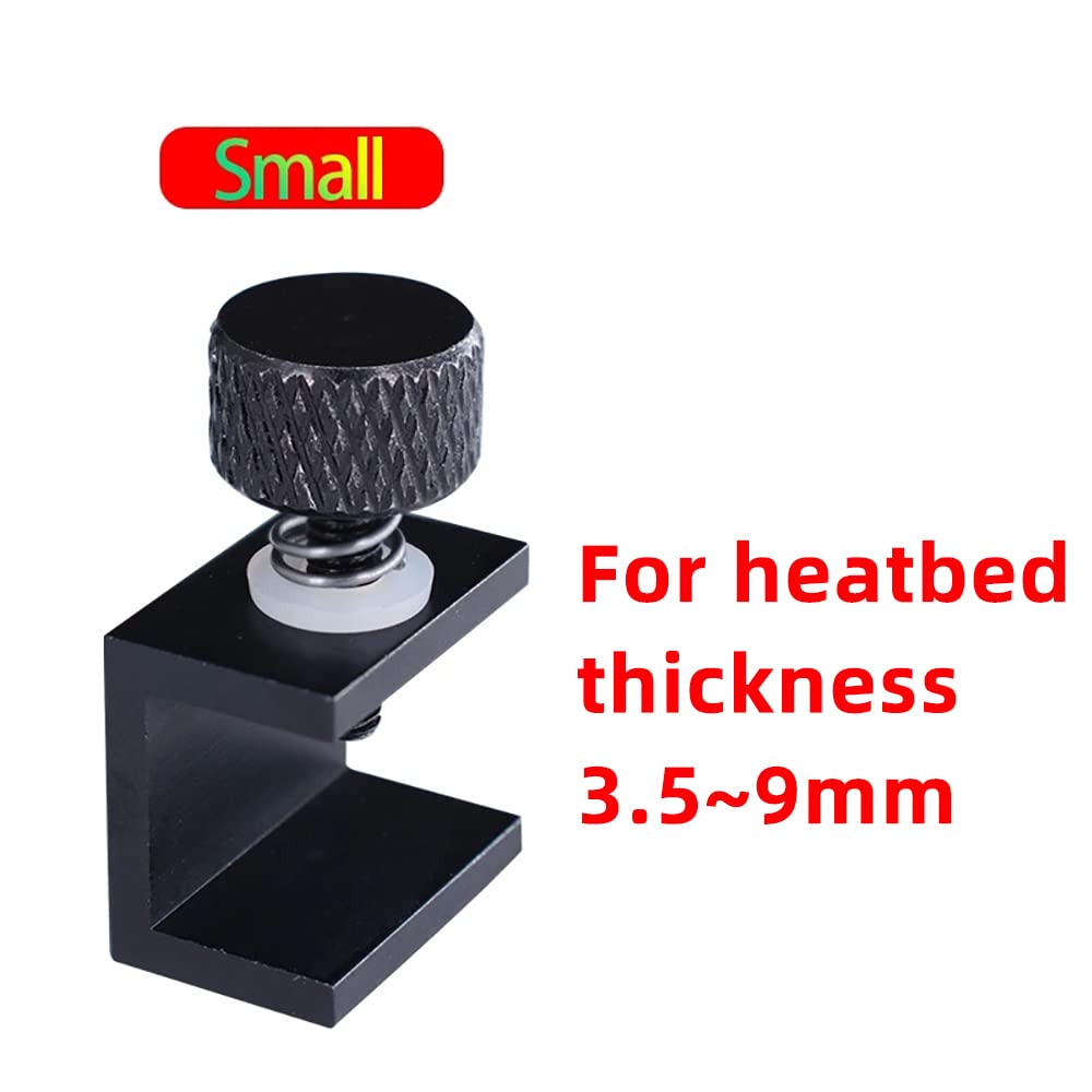 5Aplusreprap 3D Printer Bed Clips, 12Pcs Adjustable Ender 3 Glass Bed Clips For Creality Ender 3 Pro/V2/3S, Ender 5, Cr10/Cr10S