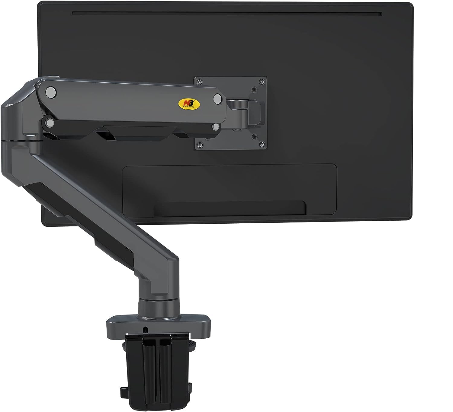 Nb North Bayou Heavy Duty Monitor Arm Desk Mount, Full Motion Monitor Stand Fit For 27'' 45'' Big Screen With Heavy Weight Capac