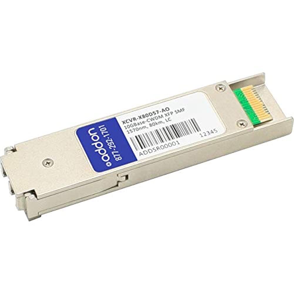 Addon Ciena Xcvr-X80D57 Compatible Taa Compliant 10Gbase-Cwdm Xfp Transceiver (S
