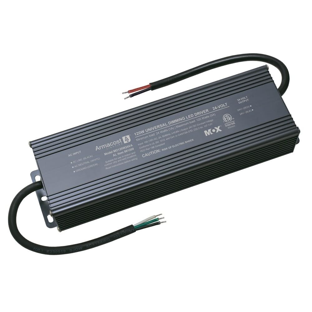 Armacost Lighting 120-Watt Universal Dimmable 24V DC LED Driver TRIAC 861200