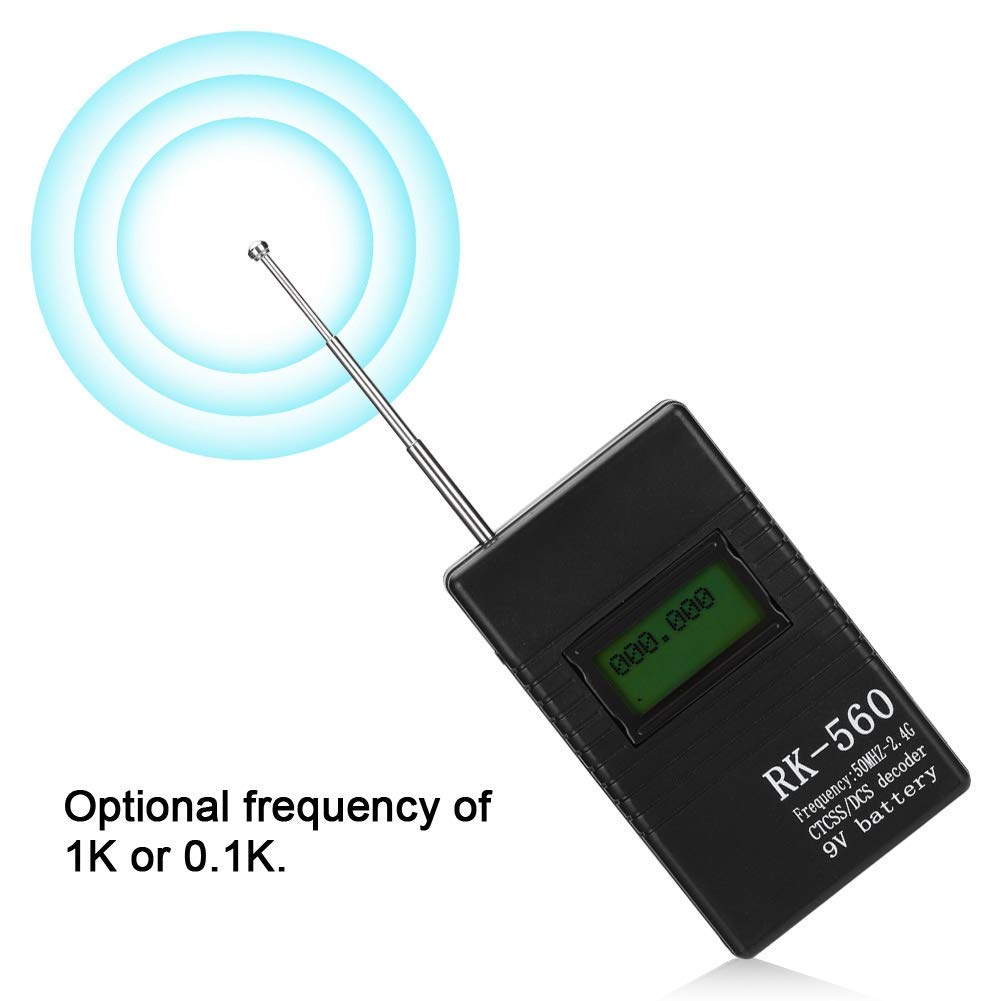 Ciciglow Portable Handheld Frequency Counter,50Mhz 2.4Ghz Frequency Accurate Radio Frequency Test,With Antenna One Key,Suitable
