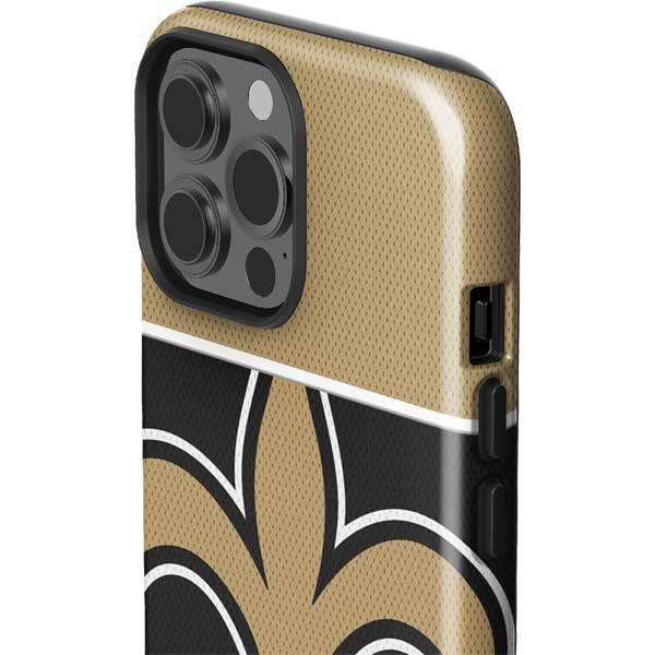 Skinit Impact Phone Case Compatible With Iphone 14 Pro Max   Officially Licensed Nfl New Orleans Saints Zone Block Design