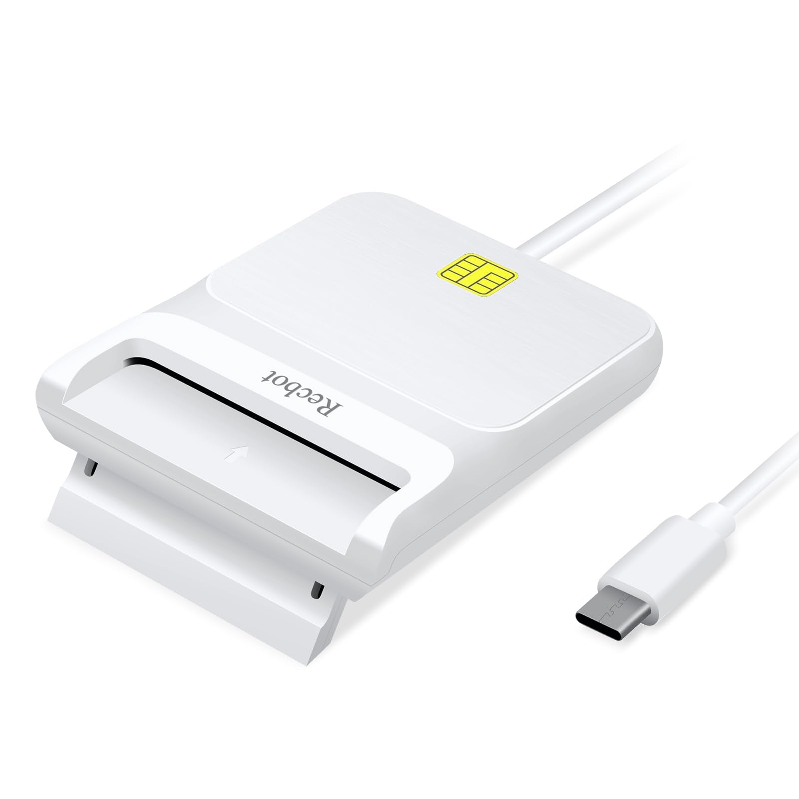 Recbot Cac Reader Usb C, Cac Reader Military, Dod Military Usb C Common Access Cac Smart Card Reader, Compatible With Windows, M