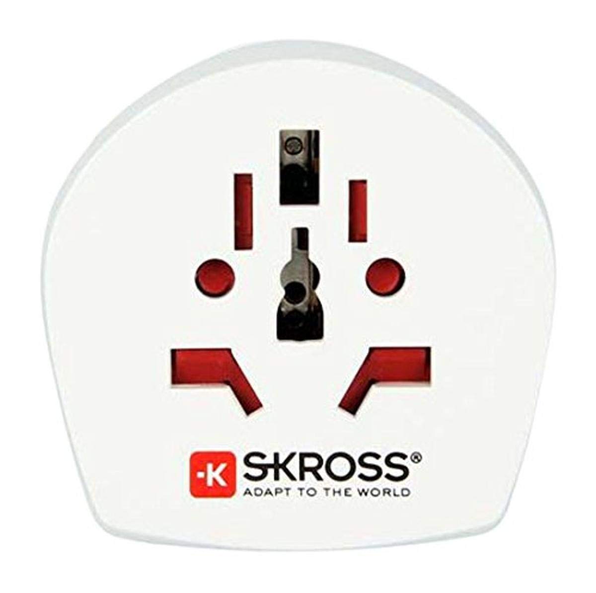 Skross World To Uk Country Travel Adaptor, White