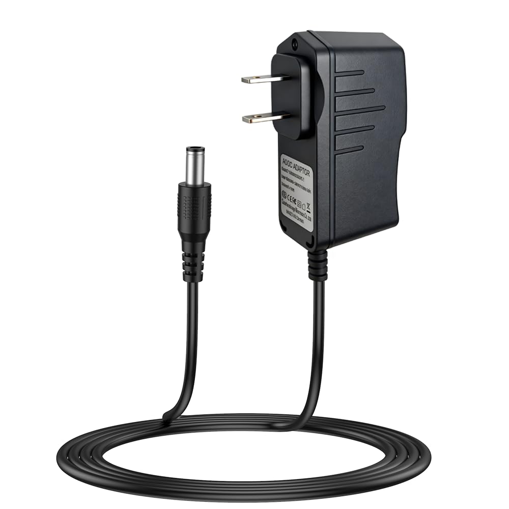 LIANSUM 9V DC Power Adapter Compatible with CasioTone Casio Keyboard Piano AD-5 WK-110 WK-200 LK-43 LK-100 CTK-2100 CTK-496 CTK-
