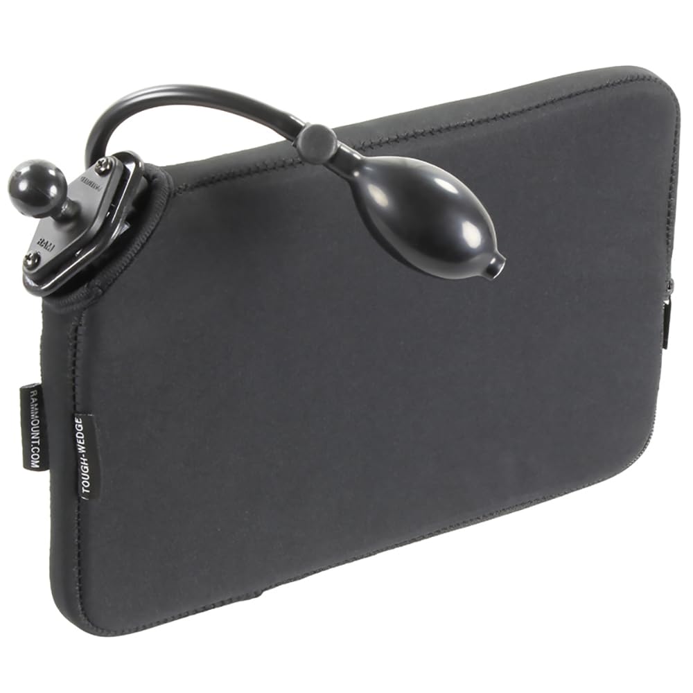 Ram Mounts Tough Wedge Base With Ball And Expansion Pouch Ram B 407 Pumpu With B Size 1'' Ball For Vehicle Seats