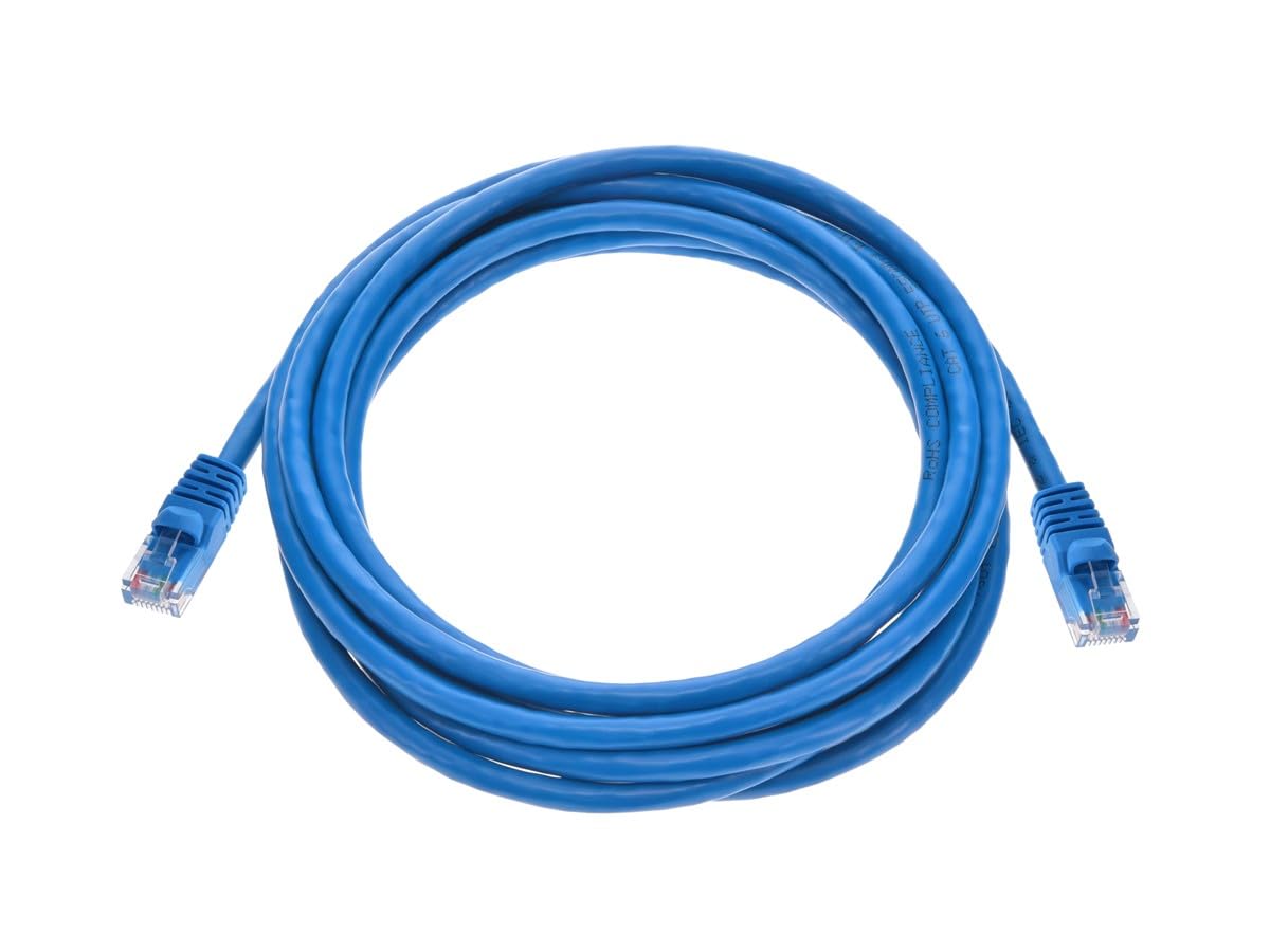 Monoprice 10Ft 24Awg Cat6 550Mhz Utp Ethernet Bare Copper Network Cable   Blue