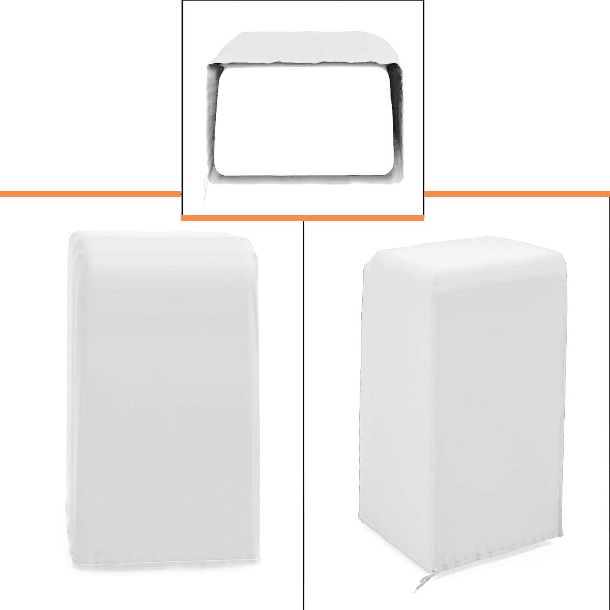 Luxiv Portable Air Conditioner Cover, Gray Portable Ac Unit Cover 15 X 18 X 30'' Anti Dust Portable Air Conditioner Storage Bags