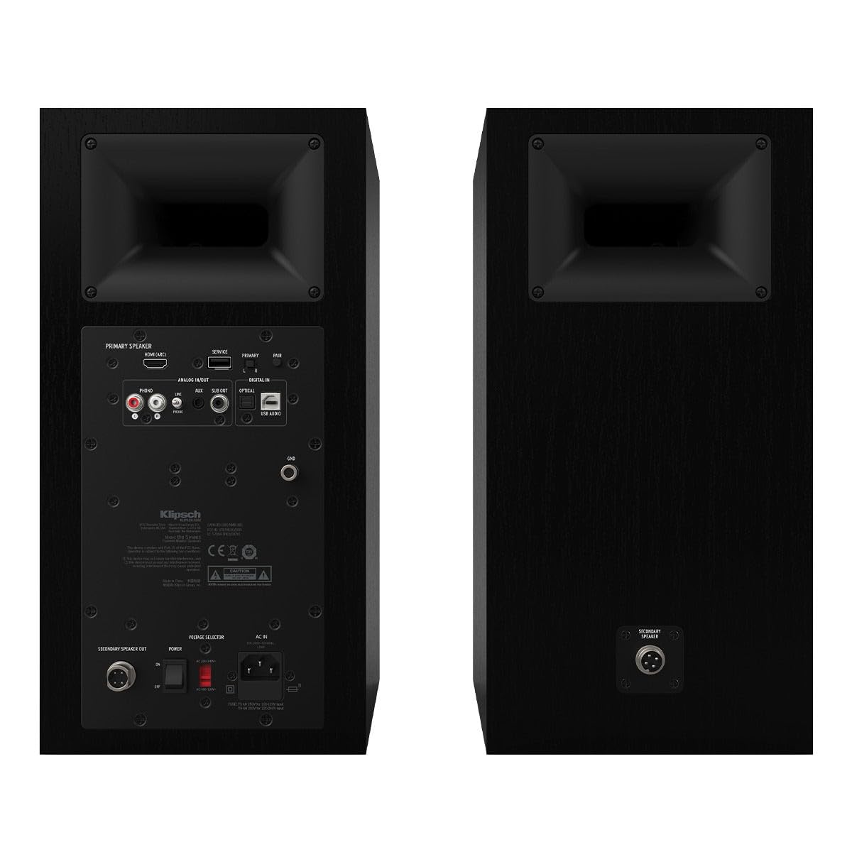 Klipsch The Sevens Heritage Inspired (Pair) Powered Speakers   Black