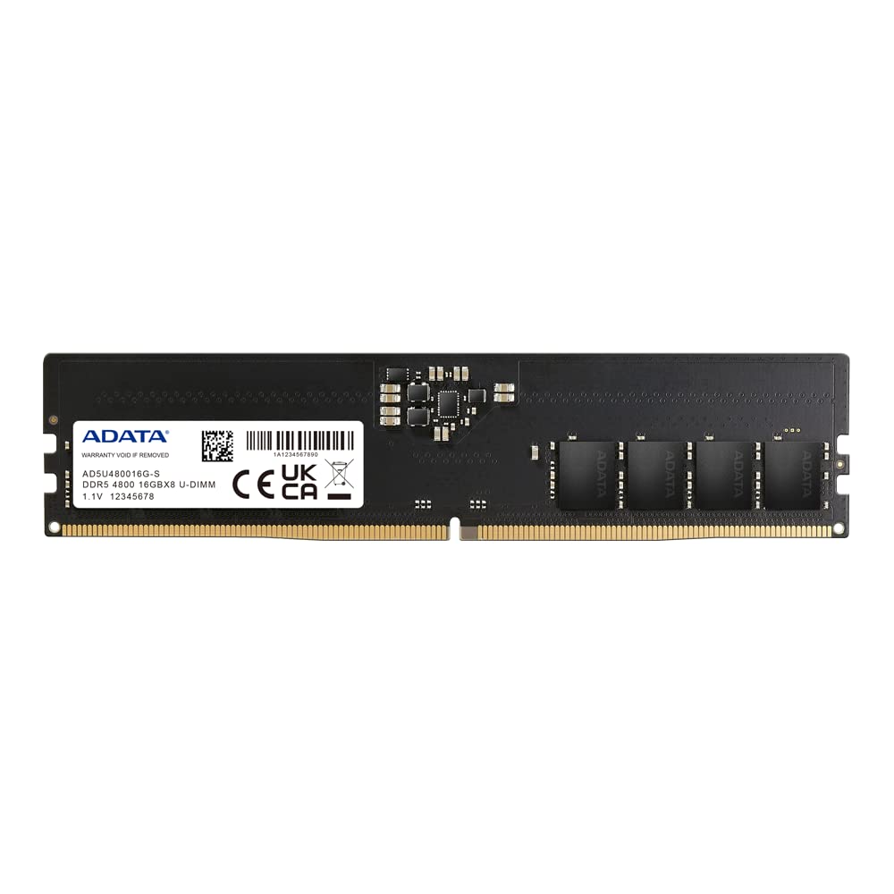 ADATA Premier DDR5 4800MHz 16GB UDIMM Memory RAM Module Single (AD5U480016GS)