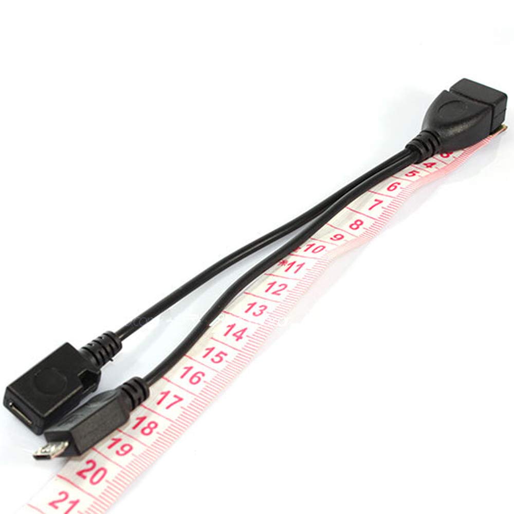 Golden Blue Micro Usb Splitter Cable Otg Power Enhancer Cord Usb A Female To Micro Usb Male Micro 5 Pin Female Adapter Host Conv