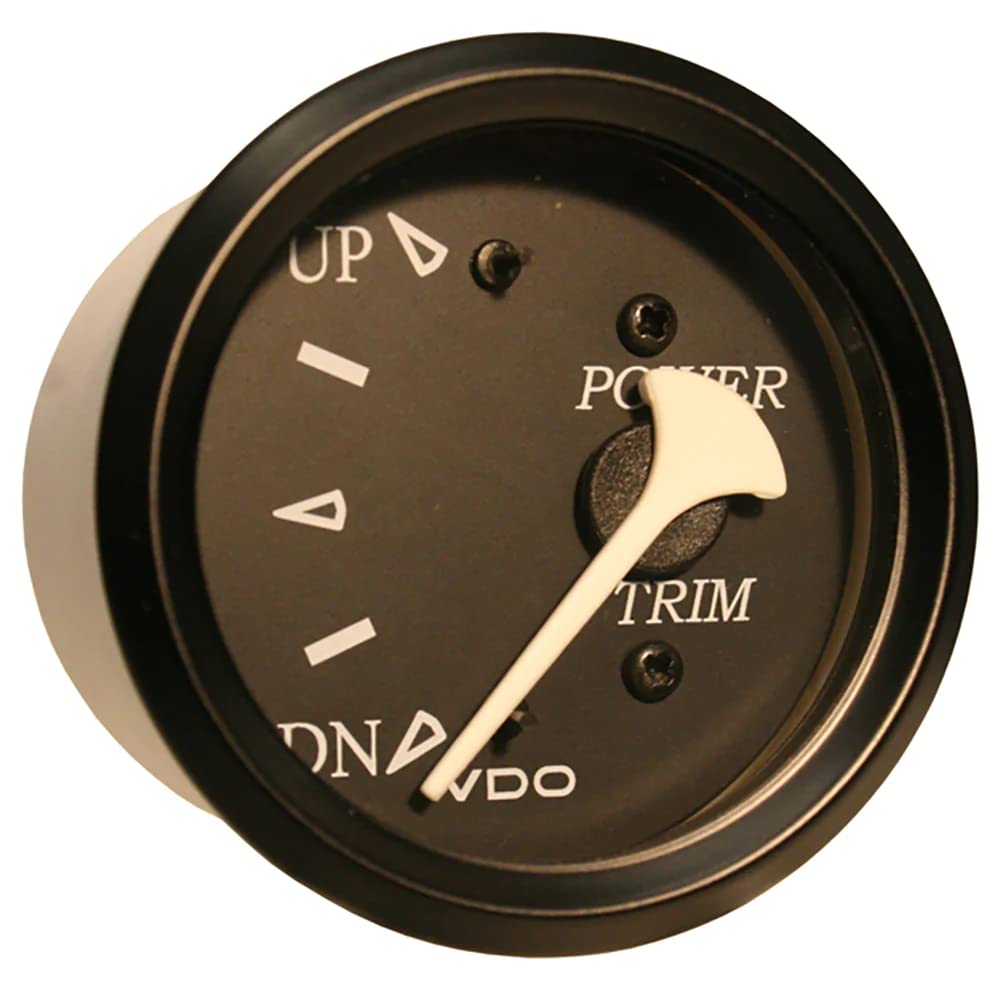 Vdo 382-11803 Cockpit Marine Gauge For Use With Mercury/Volvo/Yamaha 2001+ Engines 12V - Black,WBAUVB01DFSJMAC