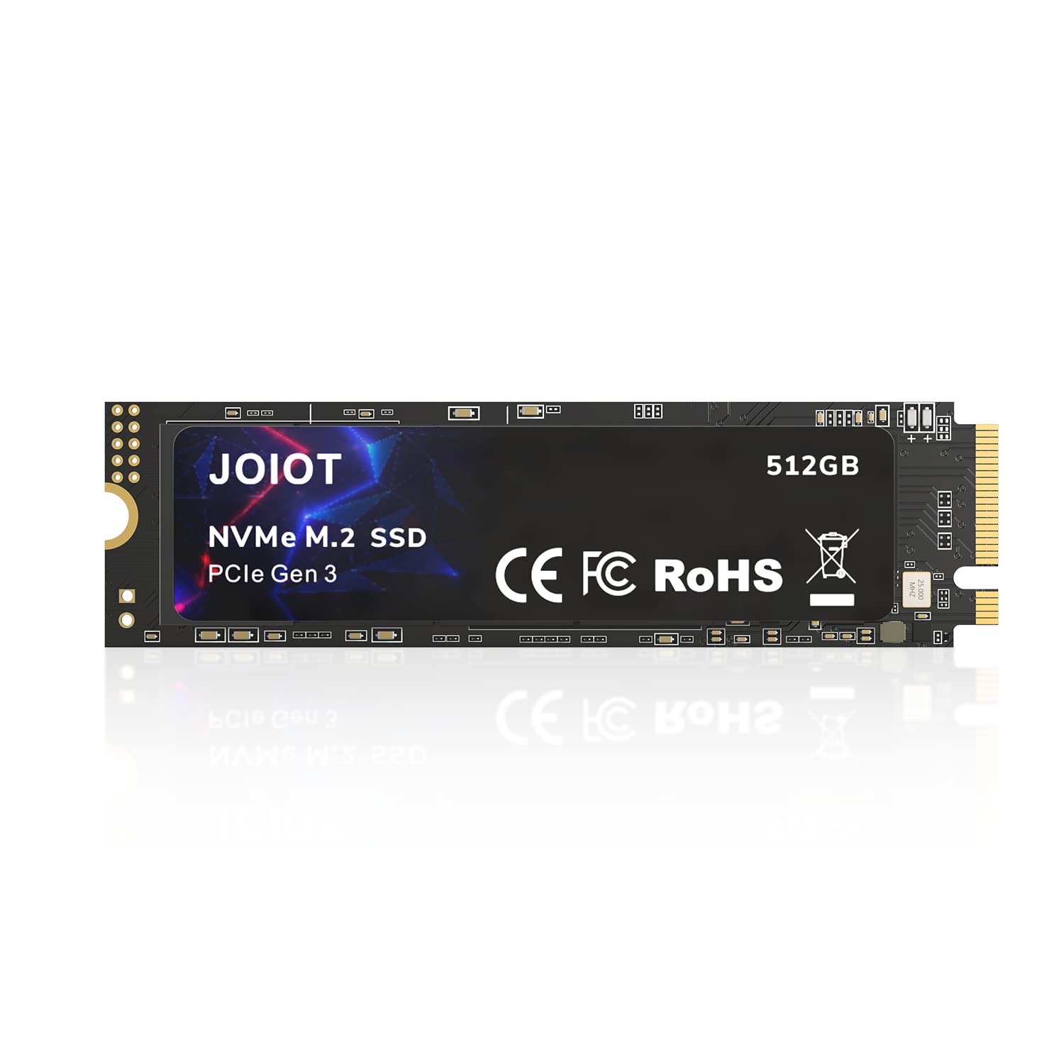 Joiot 512Gb Ssd Nvme M.2 Internal Solid State Drive W/V Nand Technology, Storage And Memory Expansion For Gaming, Max Speed,Blac