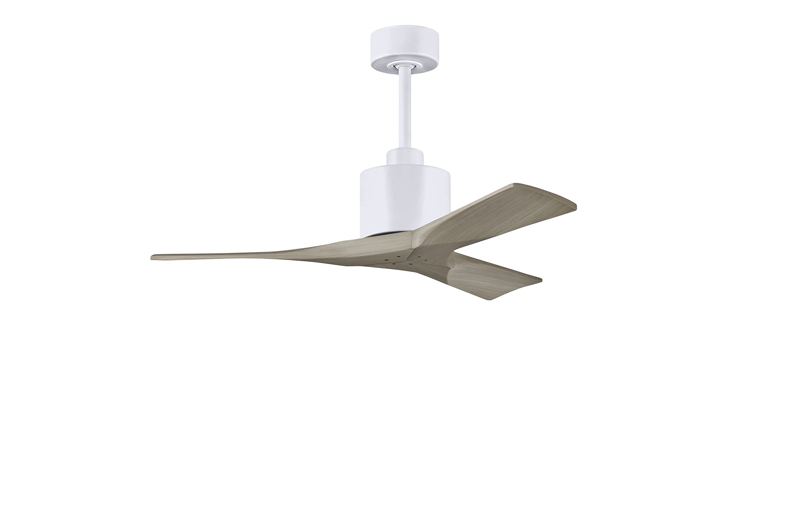 Matthews Fan Company NK-MWH-GA-42 Nan 42 Damp-rated Ceiling Fan with Remote Control, Matte White