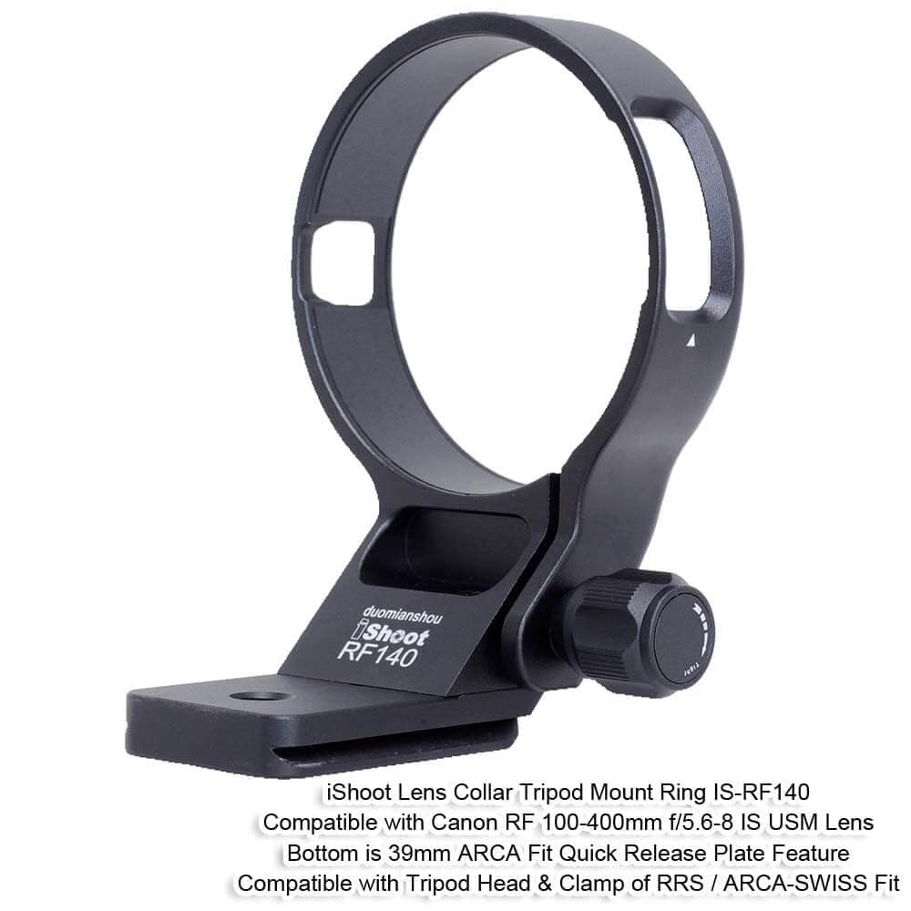 Ishoot Metal Tripod Mount Ring Lens Collar Compatible With Canon Rf 100 400Mm F/5.6 8 Is Usm, Lens Support Holder Bracket Bottom