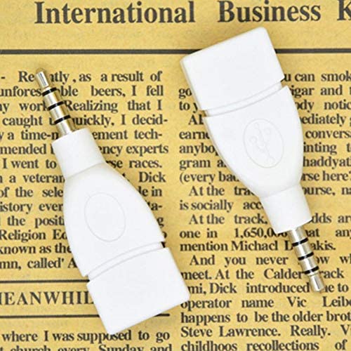 Vizgiz 2 Pack 3.5 To Usb Adapter 3.5Mm Male Jack To Usb 2.0 Female Plug Converter Aux Audio Auto Car Accessories For Input Mp3 F