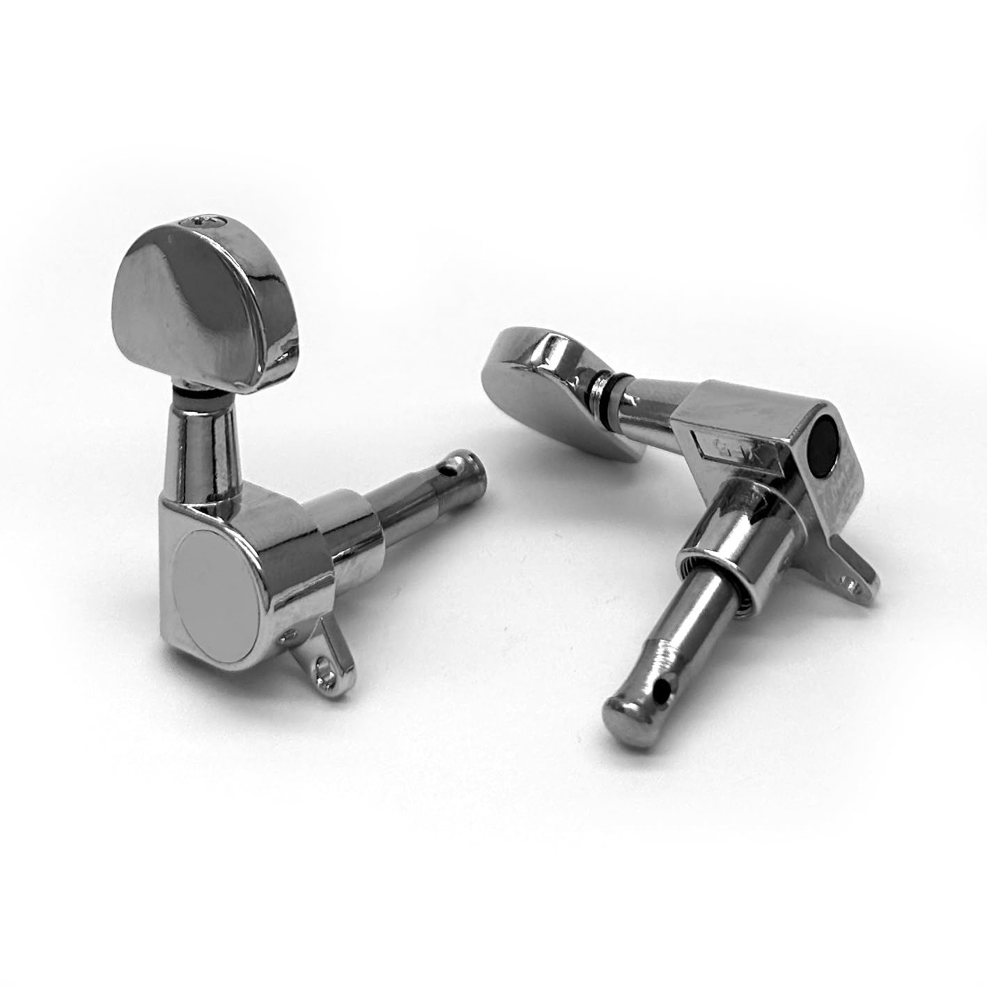 Harpfeas 6 Pieces 3L3R Guitar Tuner Pegs,Big Semicircle Sealed Guitar Tuning Pegs Tuners Machine Heads,For Acoustic Or Electric