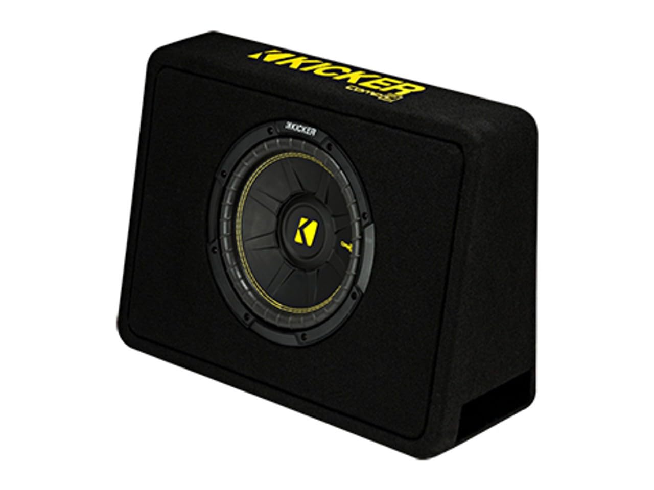 Kicker Tcwc104 Compc 10'' Subwoofer In Thin Profile Enclosure 4 Ohm