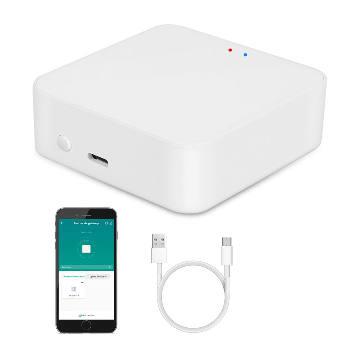 Smart Multi Mode Gateway: Zigbee 3.0 & Bluetooth & Mesh Hub, App Remote Control, Intelligent Bridge Wireless Smart Home Gateway