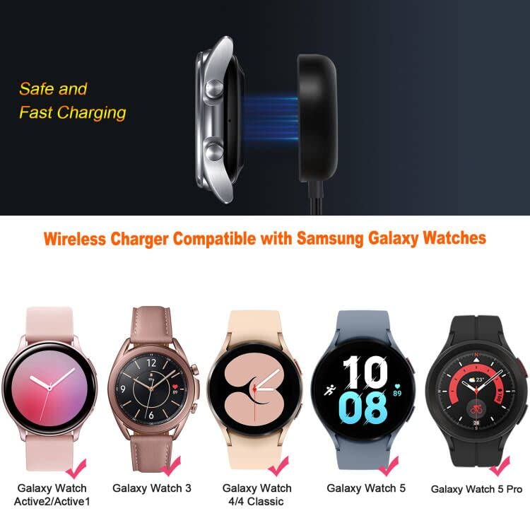 Yijyi Compatible With Samsung Galaxy Watch 6/6 Classic/ 5/5 Pro/4/4 Classic/3/Active 2/Active,1 Pack Replacement Usb Wireless Ch
